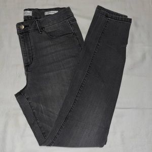 Gray High Waisted Skinny Jeans